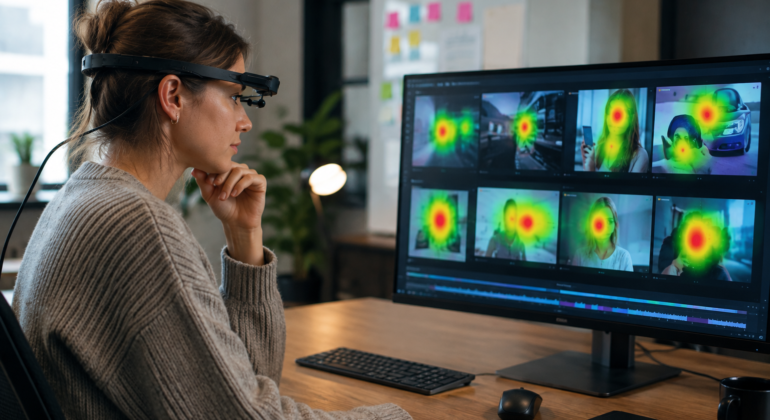 Eye Tracking AI for Video and Creative Testing: Understanding Viewer Attention Frame by Frame
