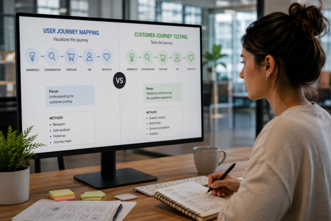 Customer Journey Testing vs User Journey Mapping: What's the Difference?