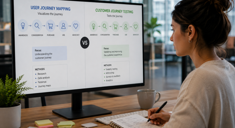 Customer Journey Testing vs User Journey Mapping: What's the Difference?